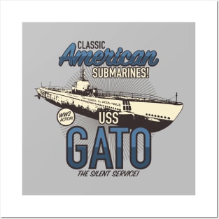 USS Gato Posters and Art